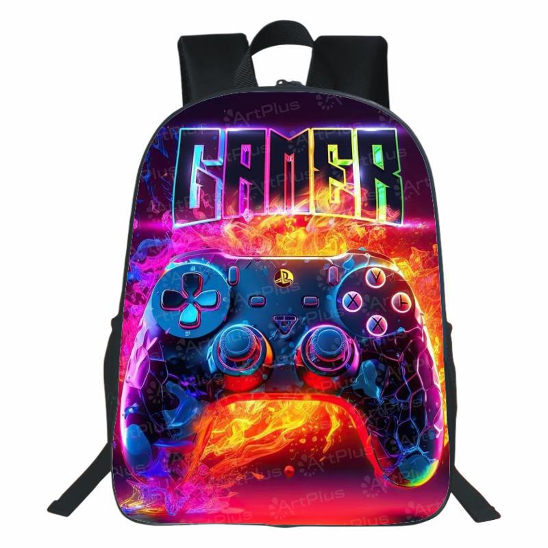 3D geprinte GamePad gamecontroller, kinderrugzak, rugzak voor basis- en middelbare school, jeugdrugzak