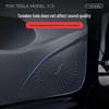 Tesla Model 3/Y Glove Box Kick Mat, Carbon Fiber Texture Door Protector, Interior Accessory.