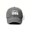 Made In  A Nostalgic Design Unisexs and Womens Outdoor Baseball Cap Driving Hat Breathable Hat Fishing Sports Cap Printed