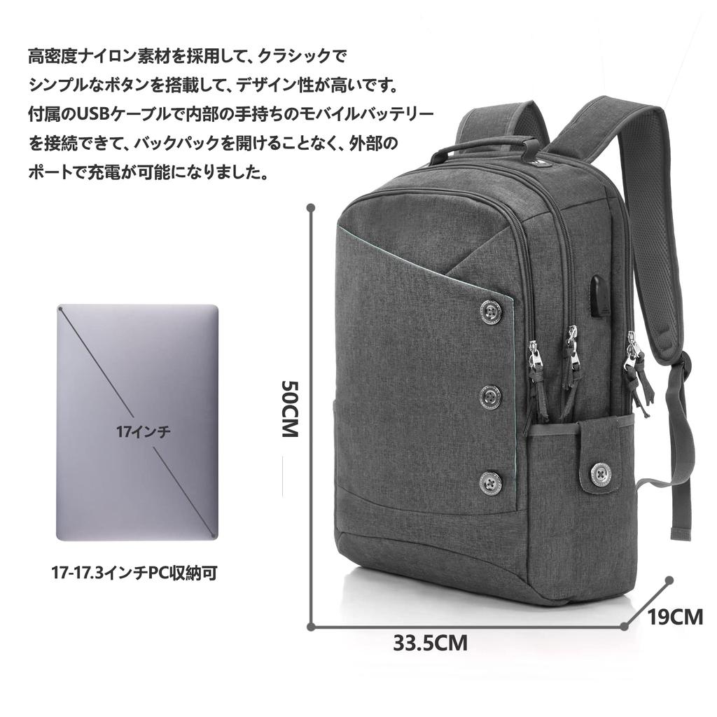 KINGSLONG Men's Backpack, Large Capacity, Multi-Layered Storage, Waterproof, Lightweight, Business Backpack for Women, Perfect for Commuting, School,
