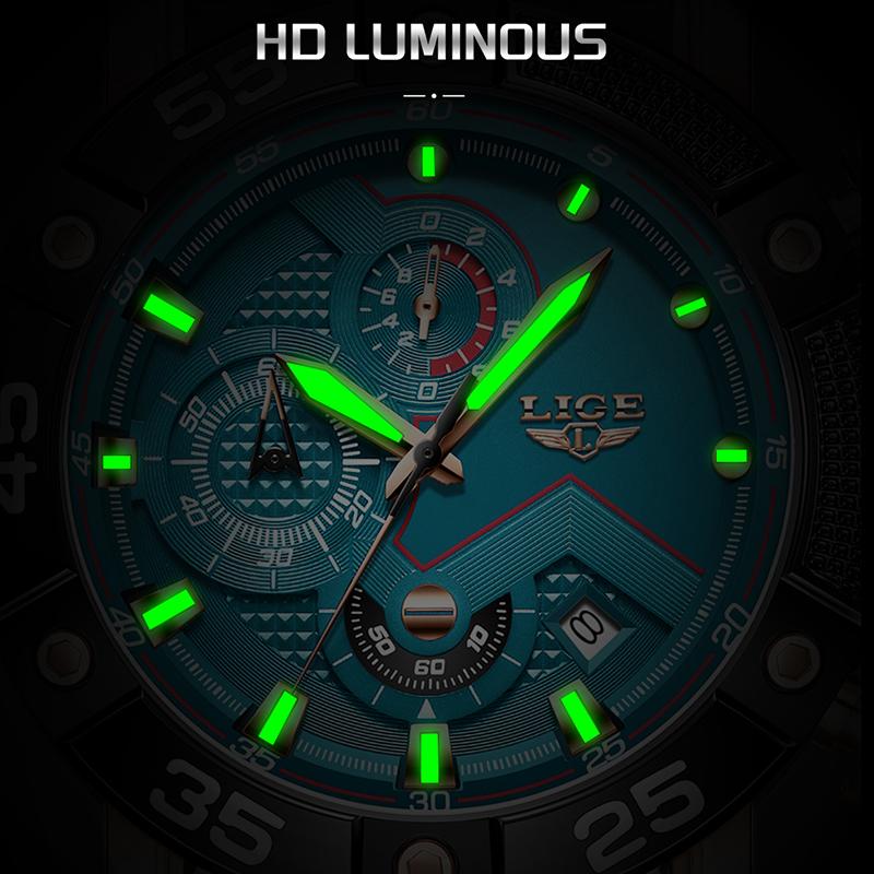 New Original Brand Luxury Quartz Watches For Men Fashion Military Silicone Big Dial Watch Men Sports Waterproof Chronograph