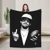 Bad Bunny Football Bad Benito Bowl Blankets  Plush Throw Blankets Summer Air Conditioning Decoration Ultra-Soft Warm Bedsprea,