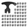 30 Pieces Golf Shoe Spikes Non-Slip Replacement Tips for Sports Shoes Made of Material And
