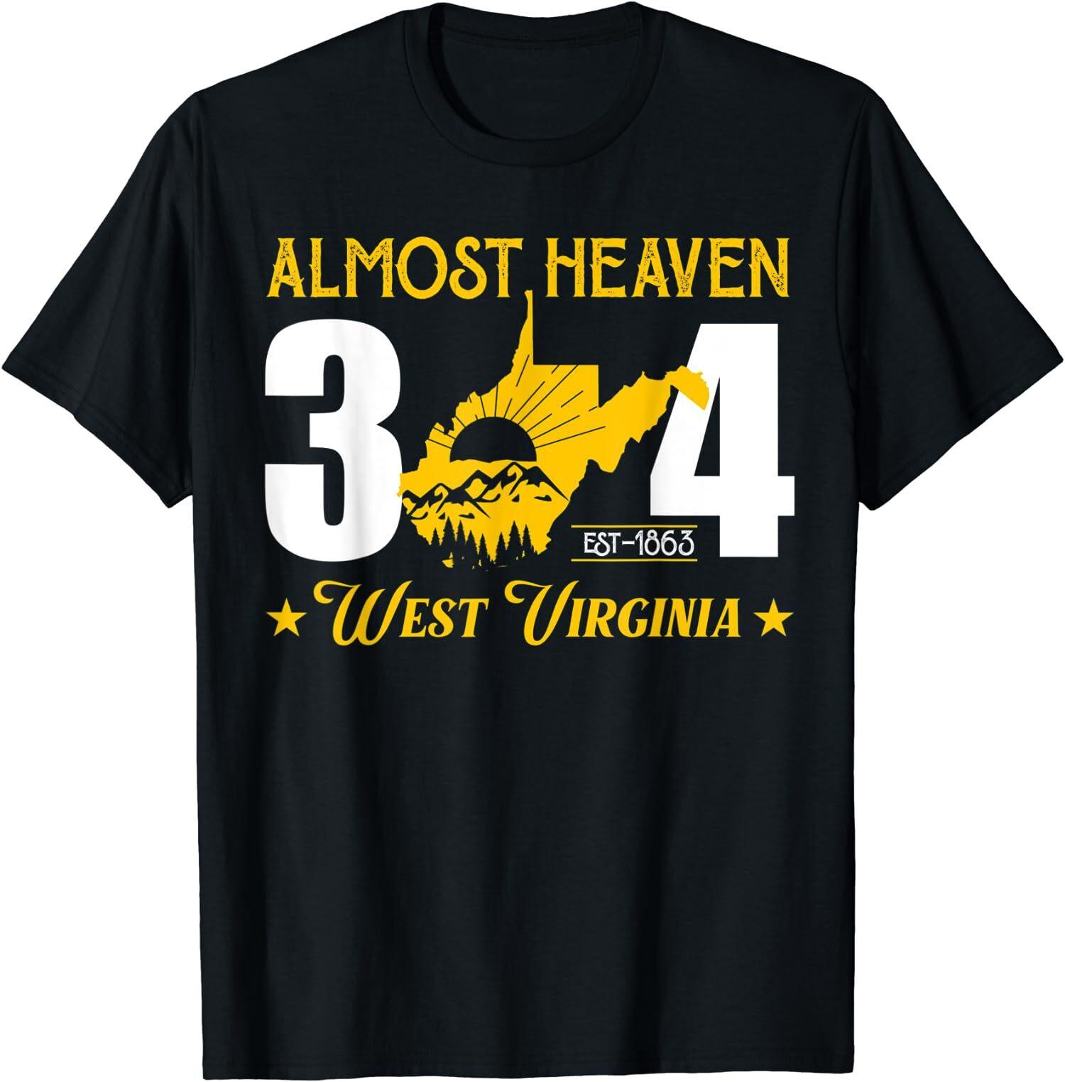 NEW LIMITED Vintage Almost Heaven 304 West Virginia Map T-Shirt XXL
