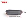 Bicycle Oval Frame Rubber Plug - Waterproof, Dustproof Carbon Fiber Cover