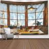 Tapestry Living Room Background Mural Beach Mat Home Decoration Simple and Fresh Character Wall Hanging