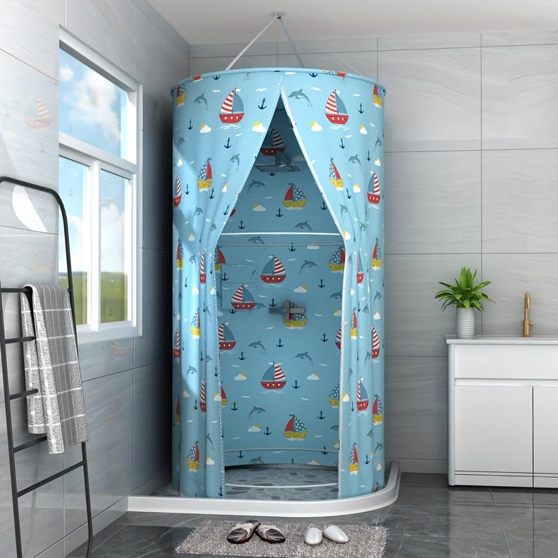 1pc Bathroom Shower Curtain Toilet Bath Tent Bath Cover Bath Tent Winter Home Insulation Cover Thickened Warm Bath Cover