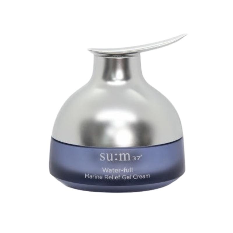 SU:M37 Water‑Full Marine Relief Gel Crème 50ml – Gel Hydratant Rafraîchissant avec Acide Hyaluronique Marin & Probiotiques Fermentés