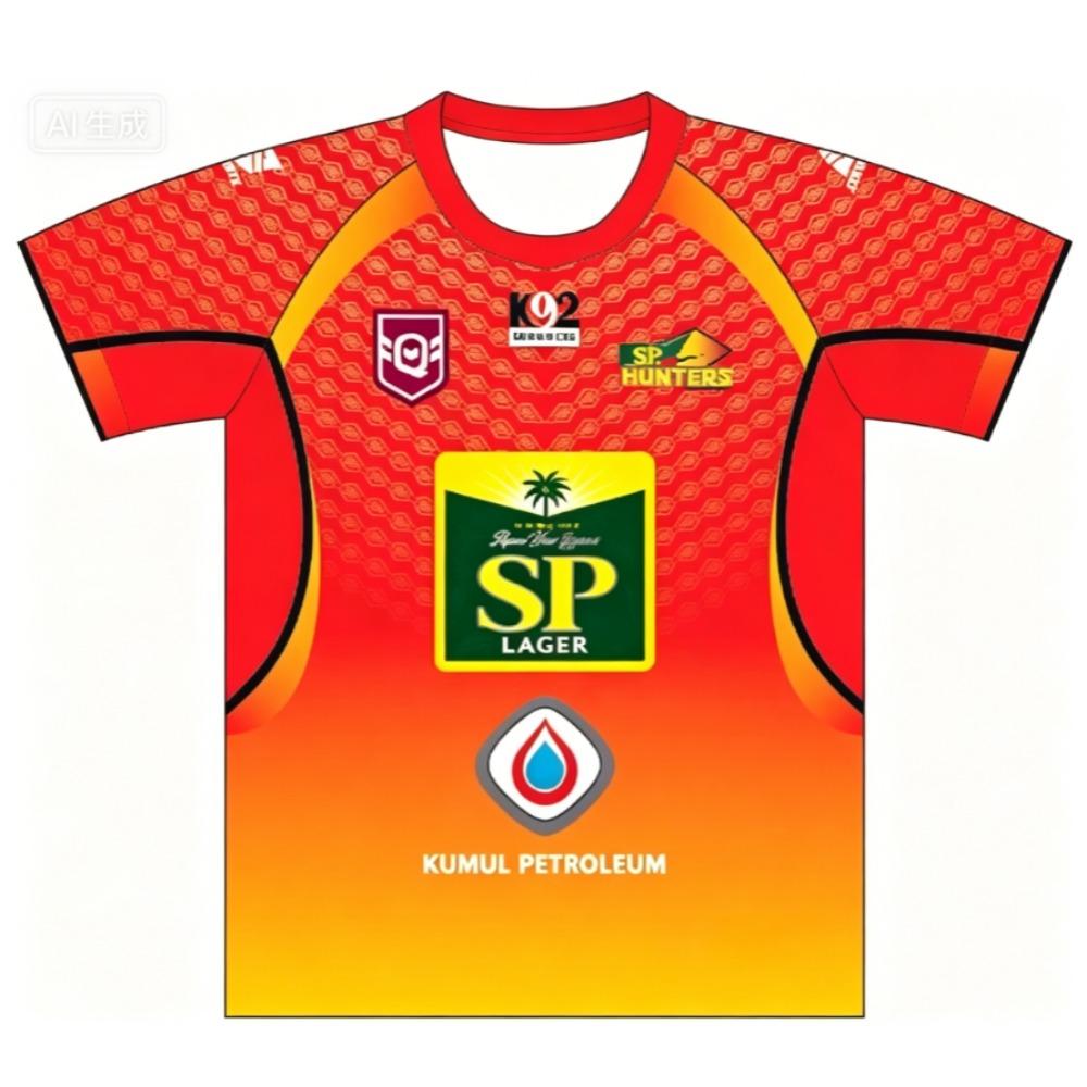 2026 New SP Hunters Kumul Petroleum Crew Neck Rugby Jersey Family Matching Y2K T-shirt Suitable for Daily and Training Wear