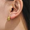 Water Drop Shaped Stud Earrings In Stainless Steel 18k Gold Plated Waterproof Non Tarnish Droplet Earring Ear Studs For Women