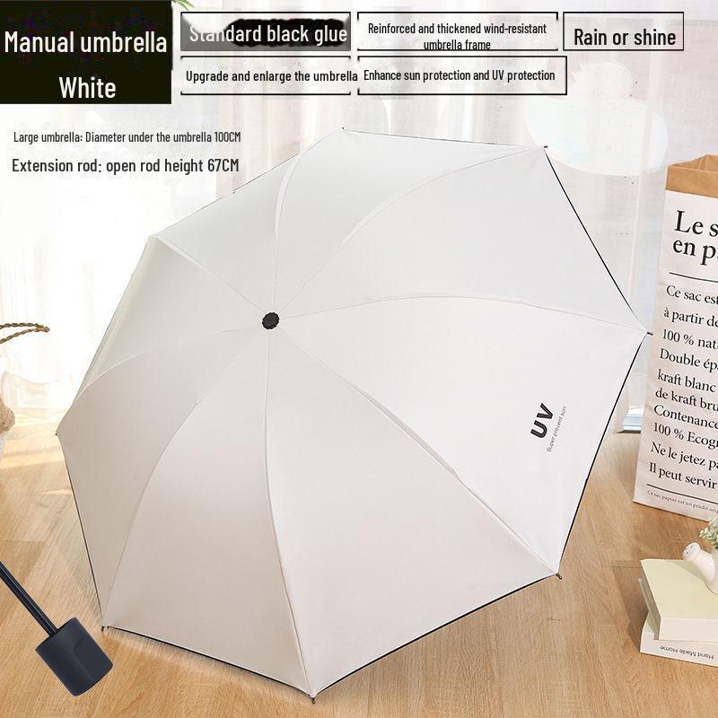 Parapluie pliant automatique pour femme avec protection UV et logo