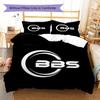 BBS Pattern Bedding,Quilt Set Quilt Cover Pillowcase Home Birthday Gift(1 * Duvet Cover + 2 * Pillowcase, Without Core)
