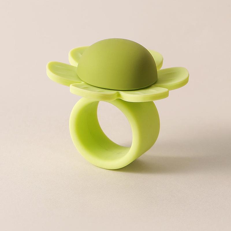 Flower Door Handle Anti-collision Sticker Silicone Entry Wall Pad Buffer Pad Anti-collision Behind Door