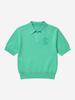 LORDLOAR Signature Collared Short Sleeve Knit Green