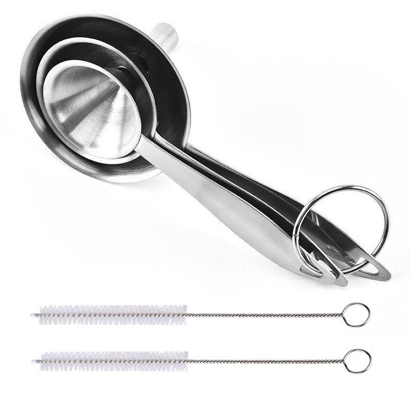 Kleiner konischer Trichter aus 304 Edelstahl - Perfekt für Wein, Öl, Gewürze und das Abfüllen von Flüssigkeiten