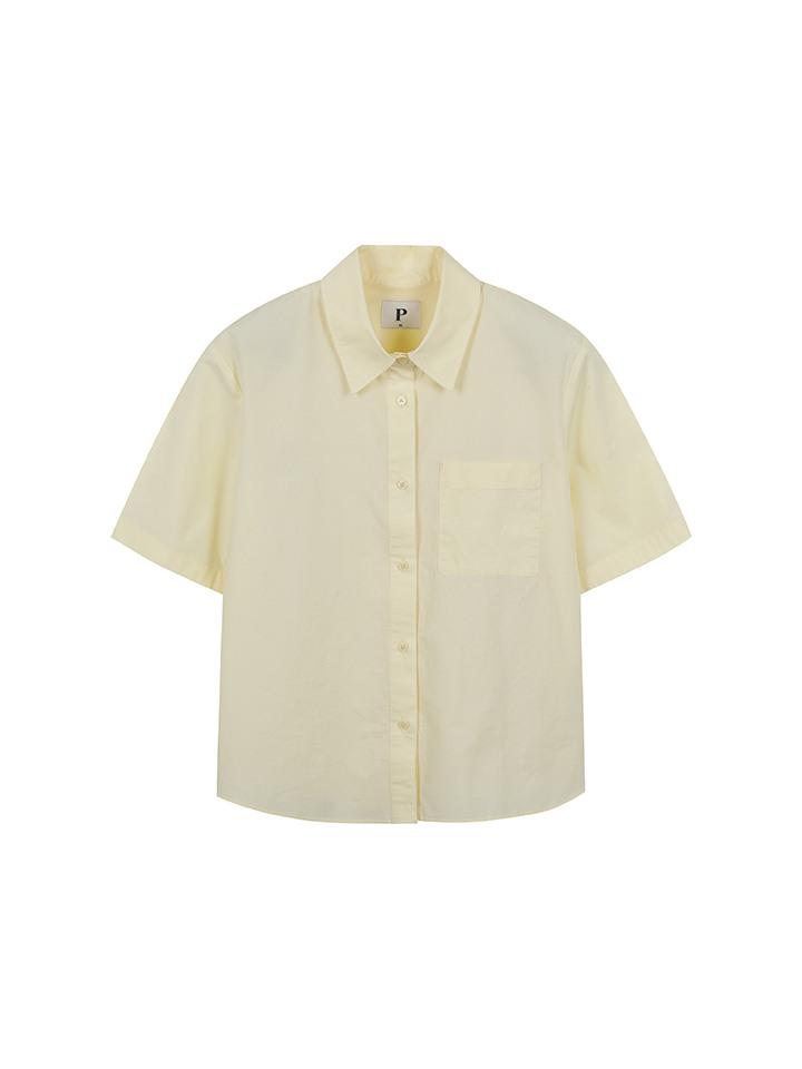 Polhaem Women'S) Poplin Short Sleeve Oversized Shirt_Phf2Wc2123
