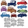 Retro Vehicle Carbon Steel Cutting Dies Stencils for DIY Scrapbooking Photo Album Decorative Embossing Paper Card Car 90~102x110~139x0.8mm