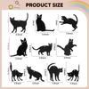 Halloween Black Cat Silhouette Decor Wooden Ornaments Decorations for Ceilings