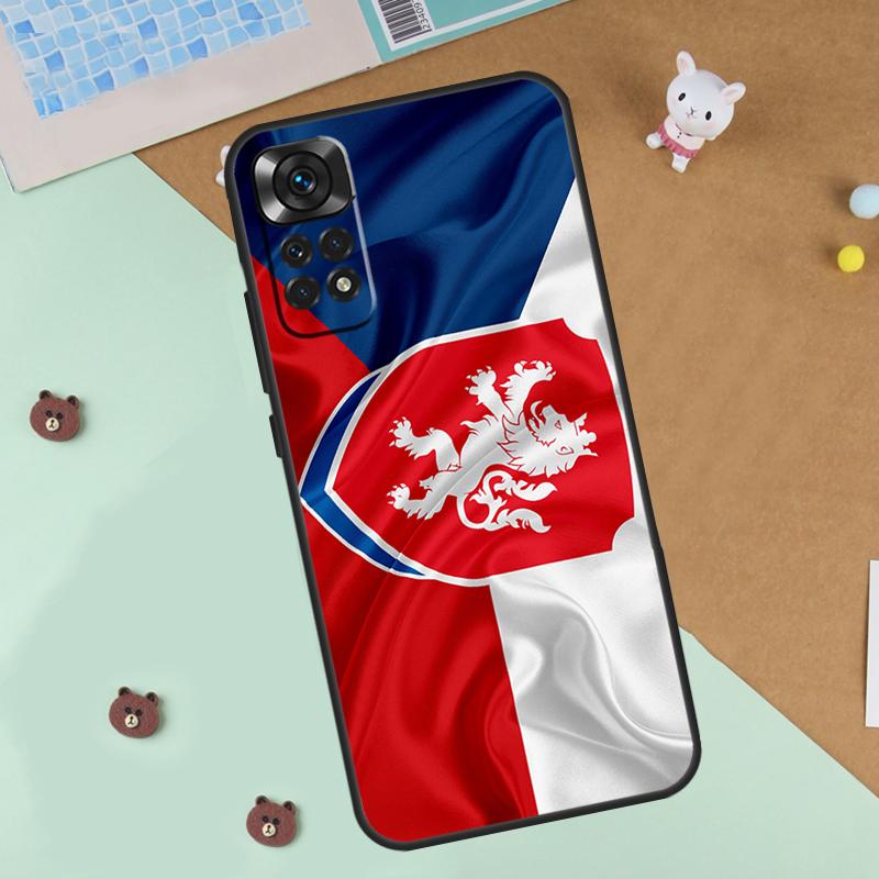 Czech Republic Flag Case For Xiaomi Redmi Note 14 13 12 9 10 11 Pro 10S 11S 12S Cover For Redmi 13C 10C 12C 14C
