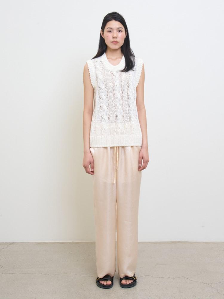 COTE28-1 Loose Fit Satin Pants