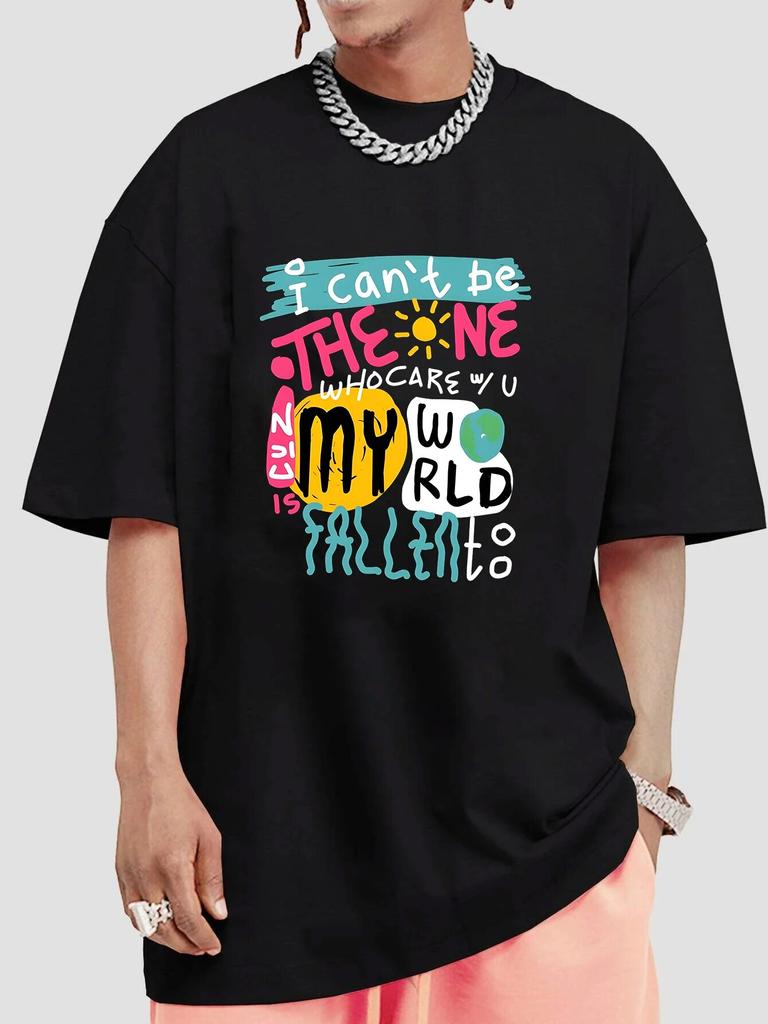 Y2k Graffiti Letter Women T-shirt Girls Boys Korean Version Hip Hop Streetwear Tops Short Sleeve Tees Cotton O-neck T Shirts