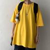 Top Casual Unisex de Vară Culoare Solidă Gât Rotund Mânecă Scurtă Mărimi Mari Cămașă de Bază