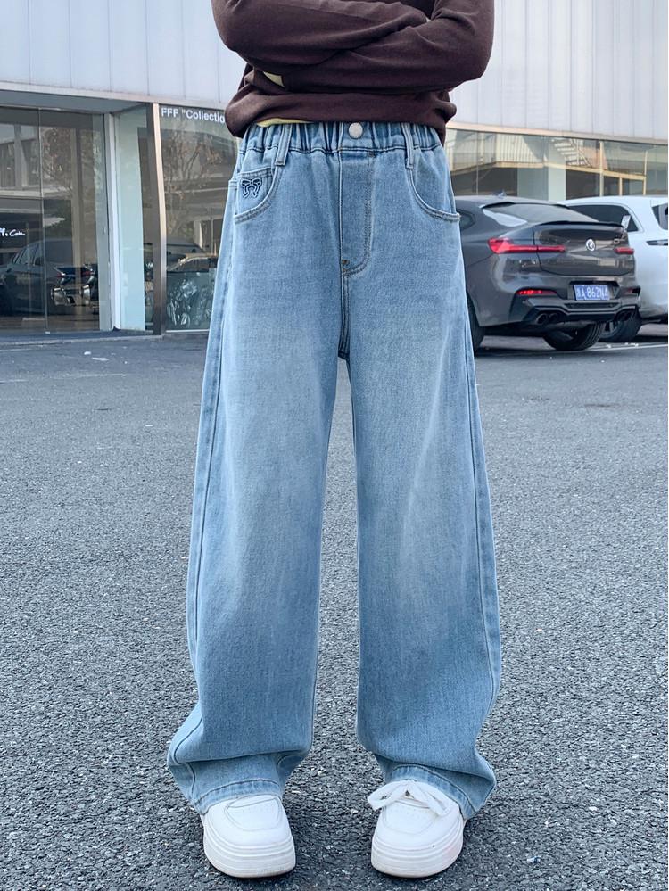 Girls' Spring 2026 Straight & Wide Leg Jeans – Kids' Casual Pants