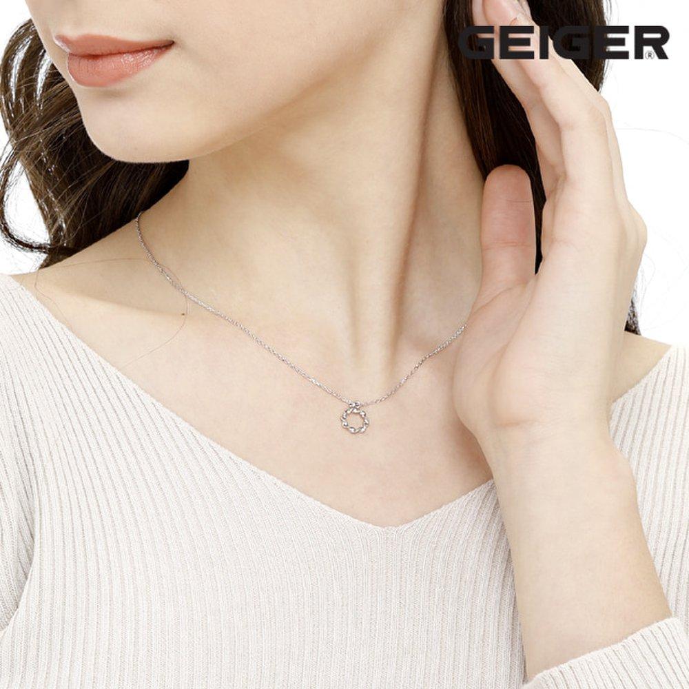 Geiger Wave Silver Necklace Gisvnn010