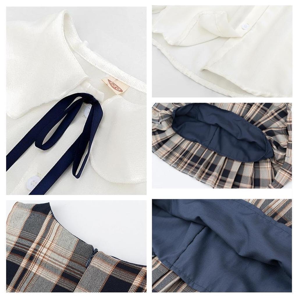 HOLRAFAN Langarm-Kleid-Set für Perfekt für Einschulung und Abschluss Einschulung und Alltag Perfekt für und Winter Größe 2-teilig Mädchen, Zeremonien,