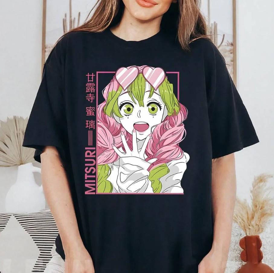 

Mitsuri Demon Slay Shirt Kanroji Retro Shirt Demon Slayer Hashira Gift Shirt 3XL