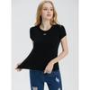 Celebrity Style Fashion Letter Short-Sleeved T-shirt for Women 2025 Summer New Arrival Silm Slimming Cotton T-shirt Undershirt