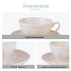 Wedgwood Joyful Holiday Ivory White Cup and Saucer Set