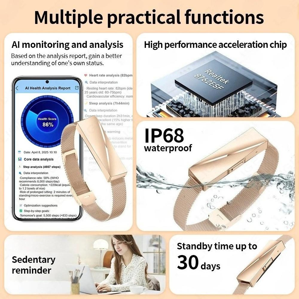 SACOSDING New Fashion Smart Watch Women Men Couple Interaction Smart Band Heart Rate Sleep Monitor Bracelet 170 Sport Mode Smartwatch