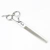 Napson 8-inch Glossy 5-Piece Pet Grooming Scissors Set with Straight Shears, Rake Comb, and Fishbone Tooth Comb