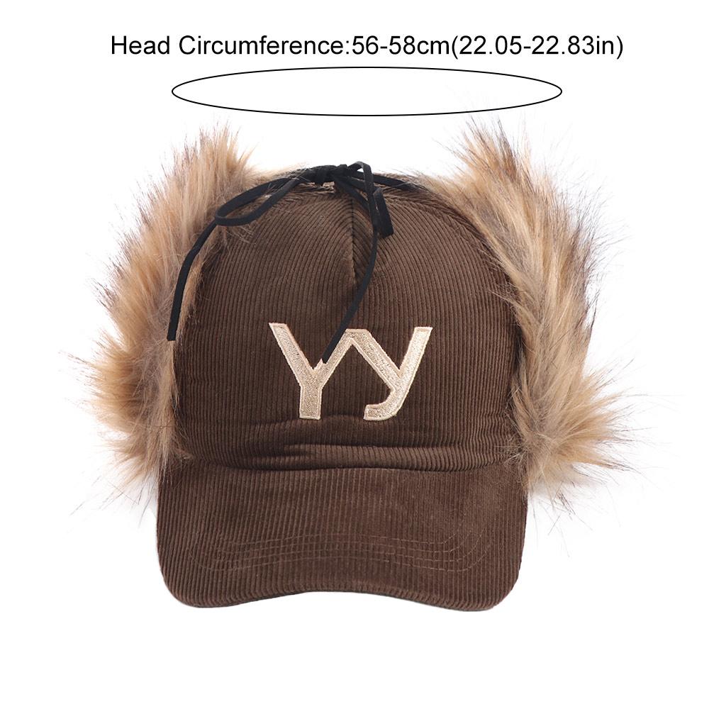 Embroidered Feather Baseball Hat Casual Y2k Peaked Cap Retro Corduroy Baseball Cap  Women