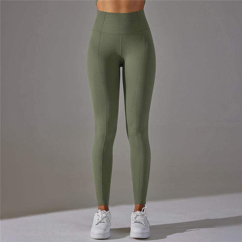 Nessaj Hip Lift Stretchy Shapewear Pants Knit High Waist Yoga Pants Outdoor Women Running Fitness Pants