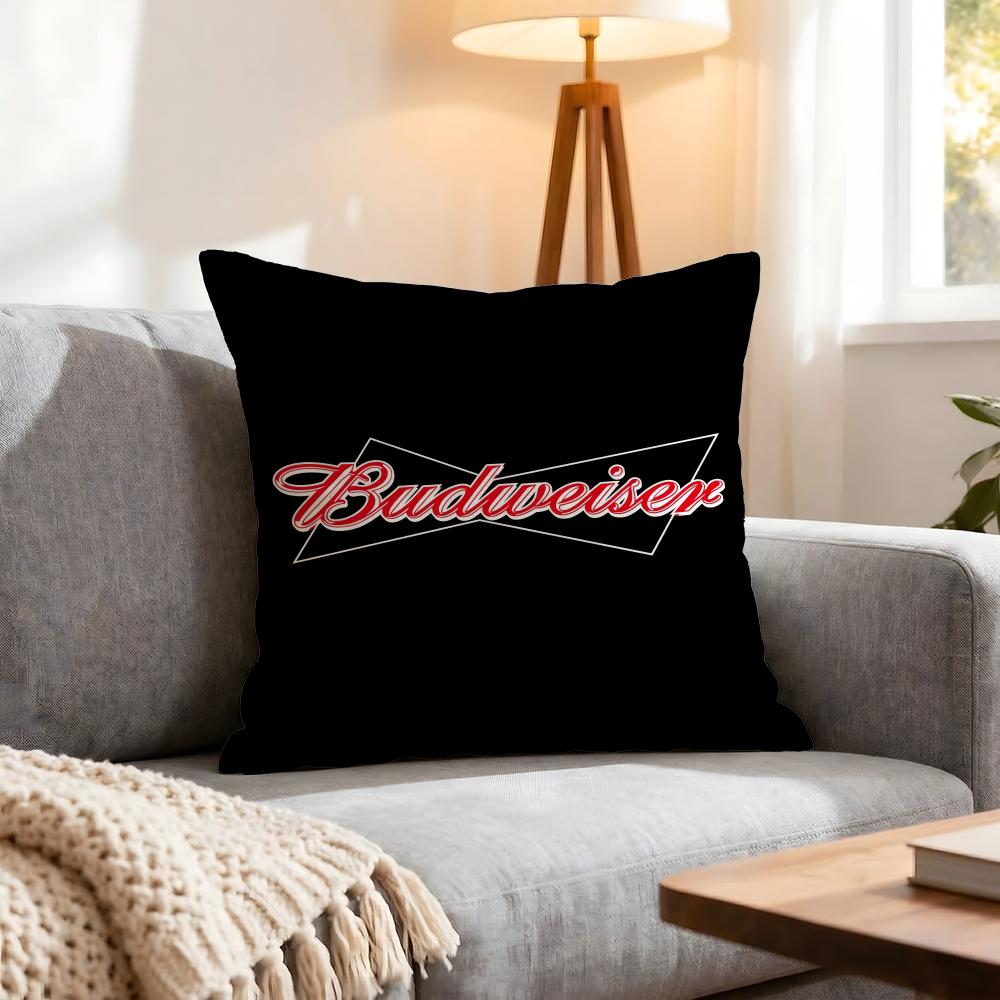 Brand Budweiser Cushion Cover Pcs Decorative Covers Soft Cushion Case for Sofa Couch Decor x x Pillowcases