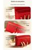 Women's Multifunctional PU Leather Clutch: Stylish Large-Capacity Wallet with Buckle Coin Purse
