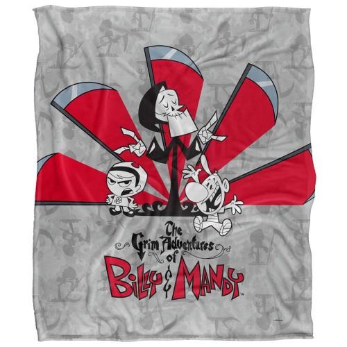 The Grim Adventures Of Billy & Mandy Times Up Silky Supersoft Blanket
