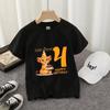 Lion King Simba Birthday Theme Pure Cotton Printed Children's T-shirt 2026 Summer New Fashion Parent Child Short Sleeve