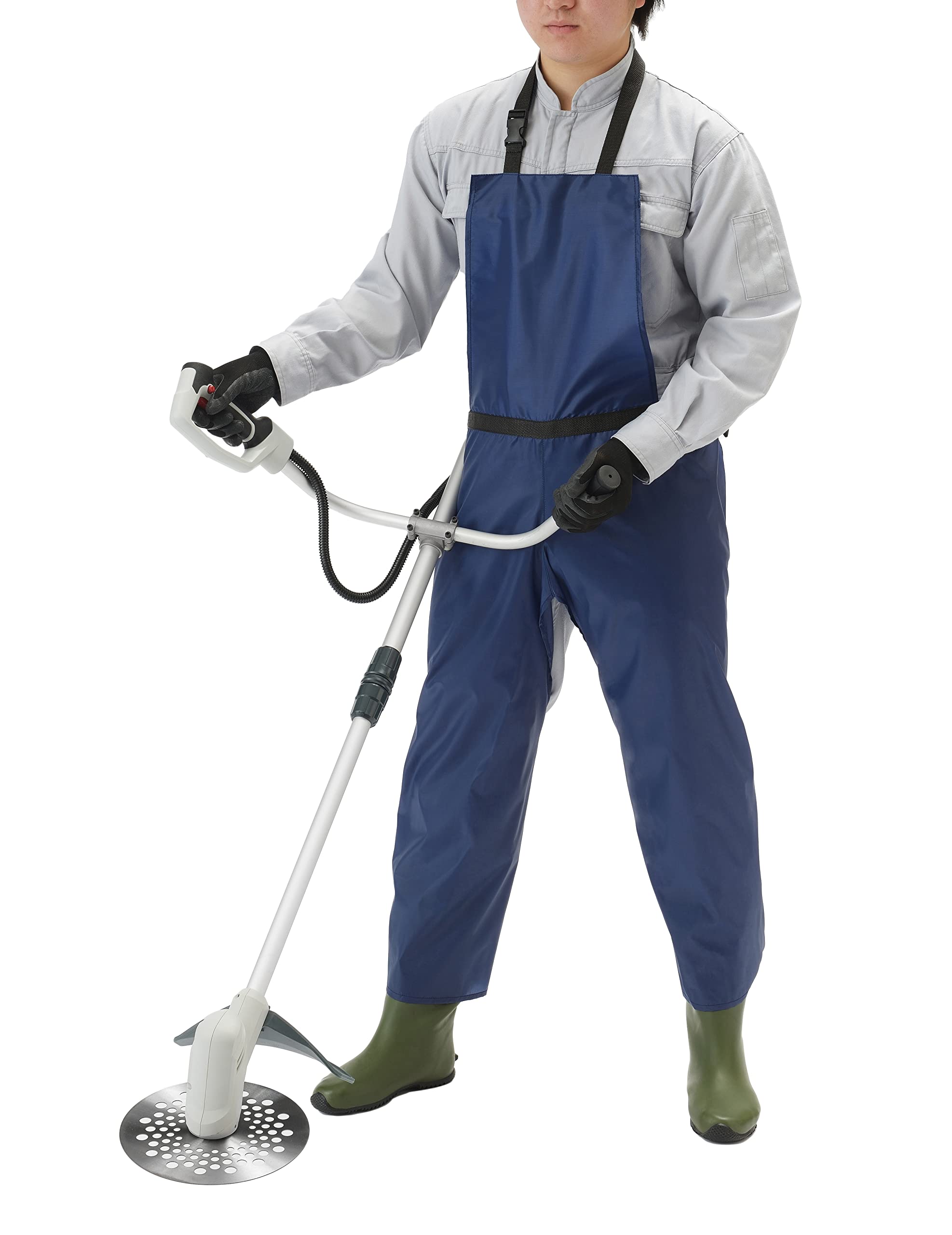 Takagi EARTH MAN Zanmaru Double Buckle Grass Cutting Navy Overalls,