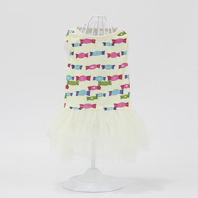 Summer Thin Pet Clothes Fluffy Skirt Than Bear Teddy Puppy Dress Dog Princess Dress