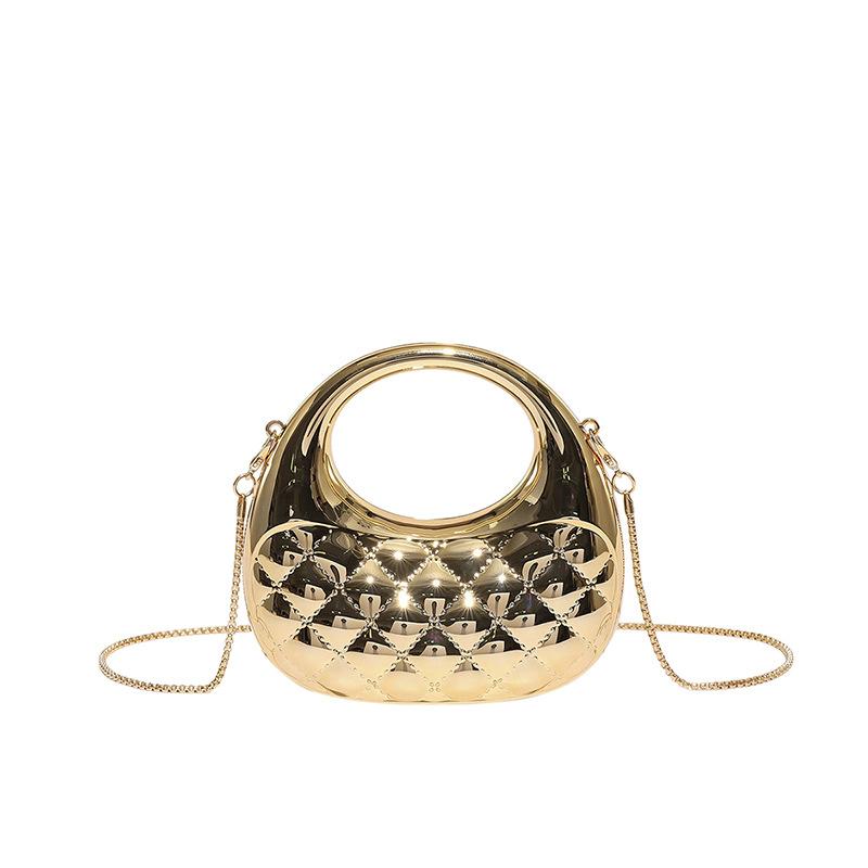 

New acrylic bag rhombus mini chain bag banquet colorful clutch messenger bag золотой