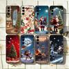 Christmas Santa Claus Phone Case Black Silicone Soft For Samsung Galaxy A73,A72,A71,A70,A53,A52,A51