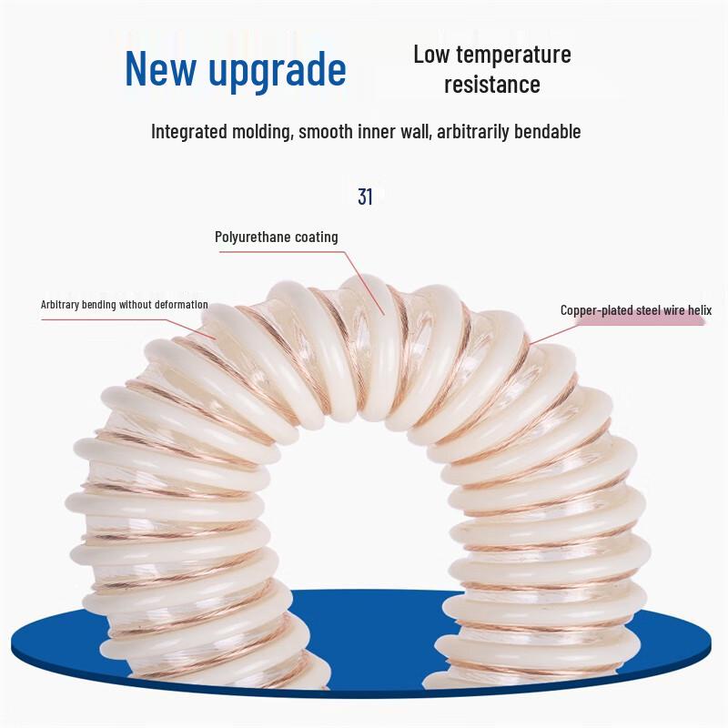 Lanshi PU Copper Wire Reinforced Corrugated Hose