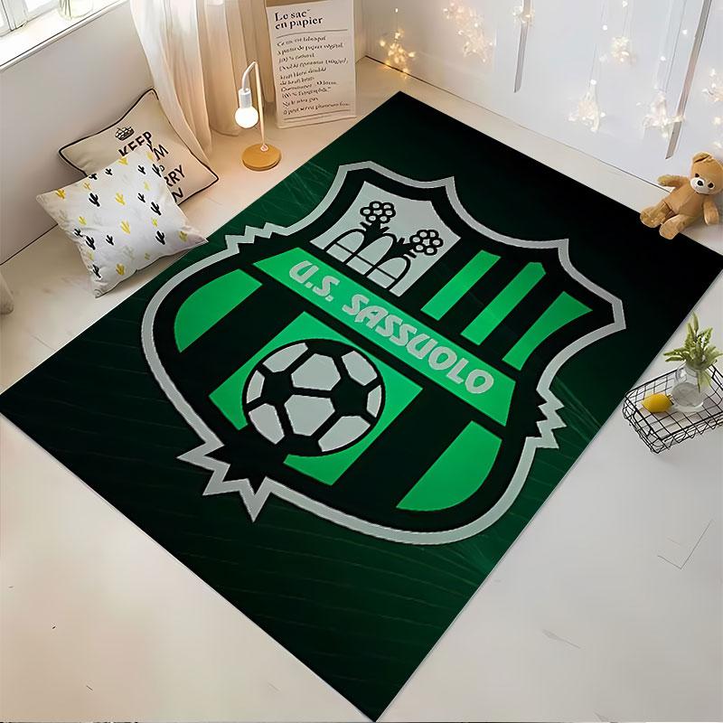 U.S. Sassuolo Soccer Emblem suitable as a non-slip mat for the living room or bedroom sofa