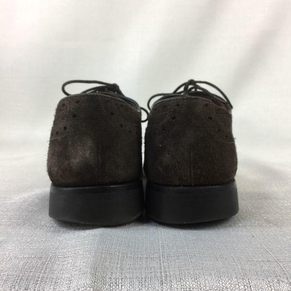 GORDON & BROS Leather Business Shoes Suede Finish Dark Brown size 40 24.5-25.0(USED)