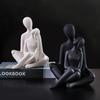 Modern Simple Ceramic Embrace Lovers Porch Home TV Cabinet Porch Living Room Study Bookshelf Home Decoration