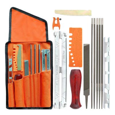 Chainsaw Sharpening Kit 14 Pieces Chain Saw Files Set Grinders Accessories for Maintenance Wood Processing Yard Work Backyard