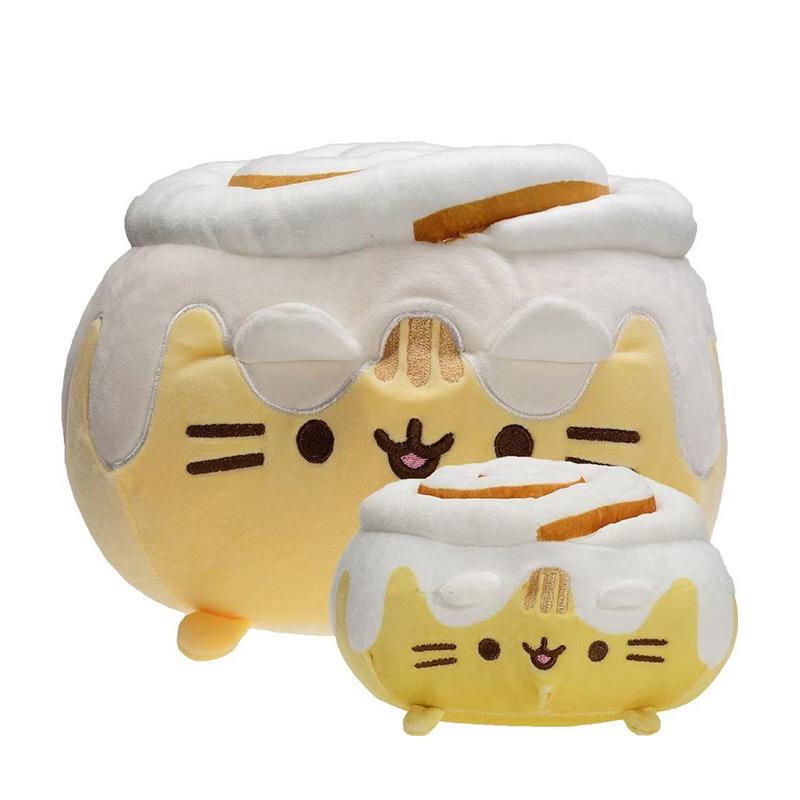 Cross-border Plush Gray Cat Donut Pizza Sandwich Hamburger Cookie Claw Machine Doll